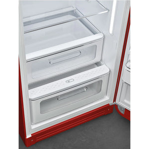 Smeg FAB28RRD6UK 50's Style Right Hand Hinge Retro Tall Fridge with Ice Box