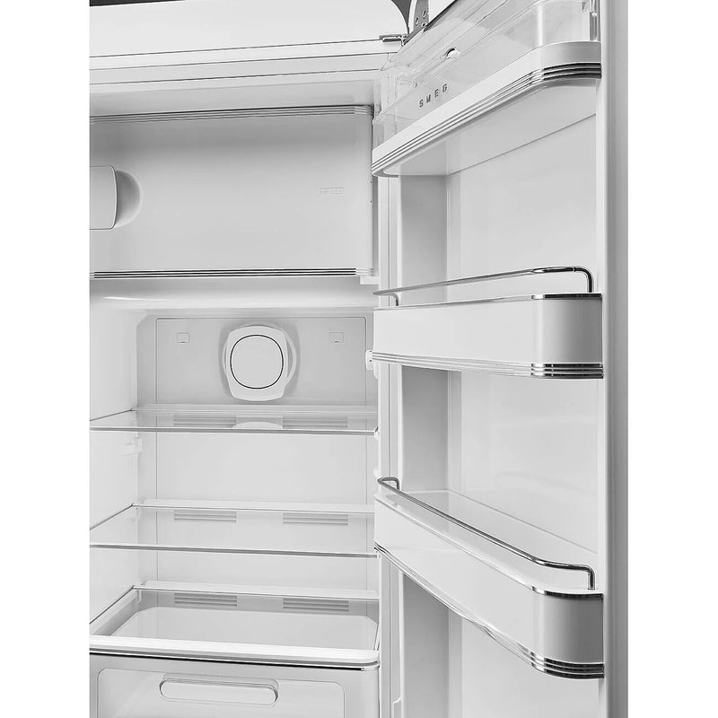 Smeg FAB28RWH6UK 50's Style Right Hand Hinge Retro Tall Fridge with Ice Box