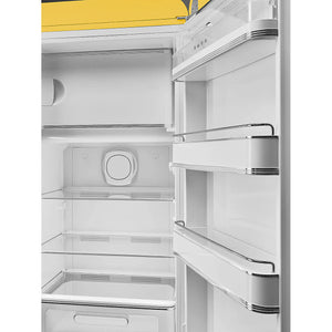 Smeg FAB28RYW6 50's Style Right Hand Hinge Retro Tall Fridge with Ice Box
