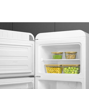 Smeg FAB30LWH6UK 50's Style Left Hand Hinge Retro Fridge Freezer