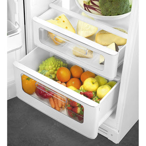 Smeg FAB30LWH6UK 50's Style Left Hand Hinge Retro Fridge Freezer