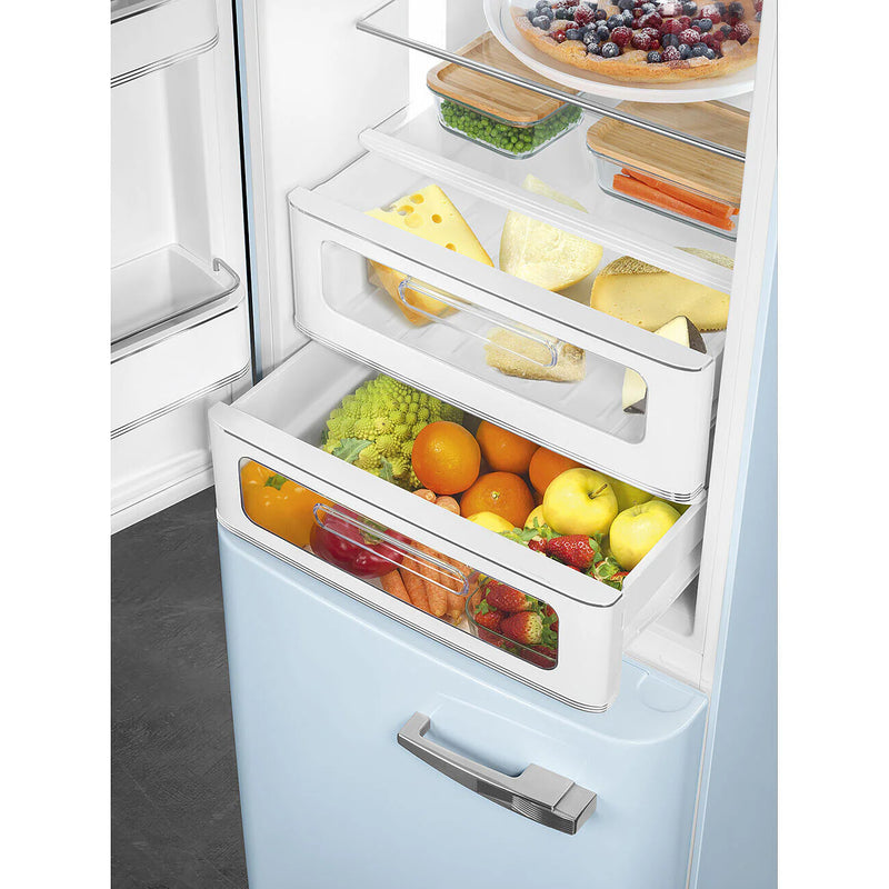 Smeg FAB32LPB6UK 50's Style Left Hand Hinge Retro Fridge Freezer