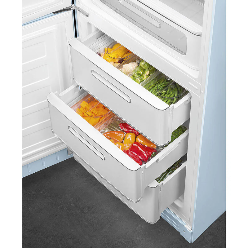 Smeg FAB32LPB6UK 50's Style Left Hand Hinge Retro Fridge Freezer