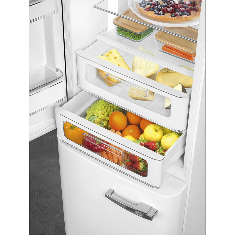 Smeg FAB32LWH6UK 50's Style Left Hand Hinge Retro Fridge Freezer
