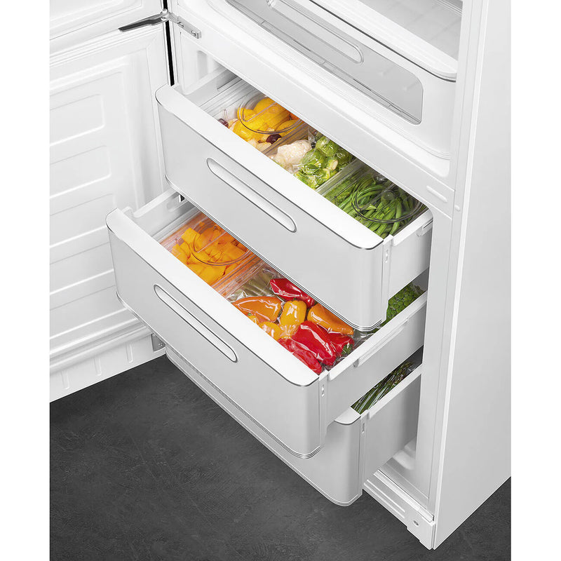 Smeg FAB32LWH6UK 50's Style Left Hand Hinge Retro Fridge Freezer
