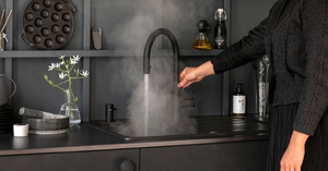 Quooker 3 in 1 Flex Black Combi Boiling Water Tap + CUBE