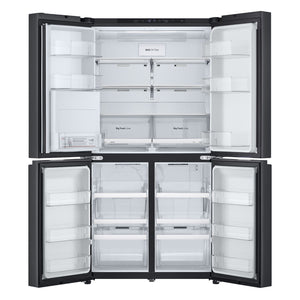 LG NatureFRESH  GMF960EV4E Essence Black Steel Plumbed American Fridge Freezer