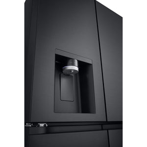 LG NatureFRESH  GMF960EV4E Essence Black Steel Plumbed American Fridge Freezer