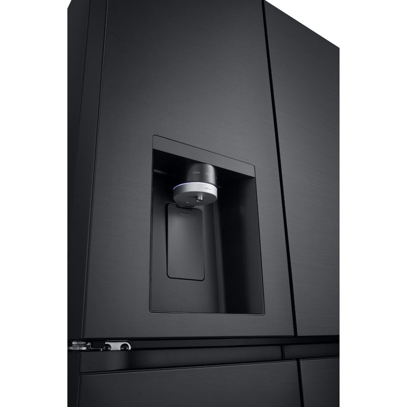 LG NatureFRESH  GMF960EV4E Essence Black Steel Plumbed American Fridge Freezer