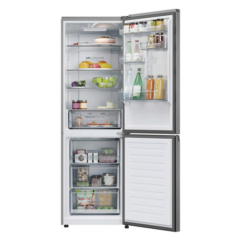 Haier HDPR3618DNPK Serie 3 Freestanding Fridge Freezer