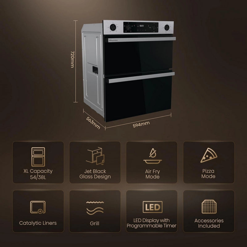 Hisense BUD714221CX Built Under Double Oven
