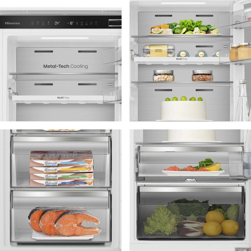 Hisense RB5B250SSWC1 60/40 Frost Free Integrated Fridge Freezer