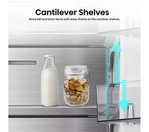 Hisense RF815N4SESE Plumbed Silver American Fridge Freezer