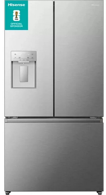 Hisense RF815N4SESE Plumbed Silver American Fridge Freezer