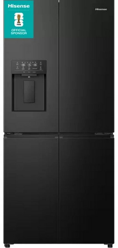 Hisense RQ5P470SYFD Non Plumbed Black American Fridge Freezer