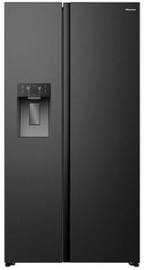 Hisense RS5P528STBE Non Plumbed Black American Fridge Freezer
