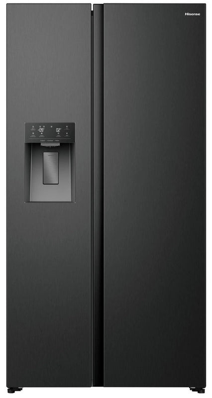 Hisense RS5P528STBE Non Plumbed Black American Fridge Freezer