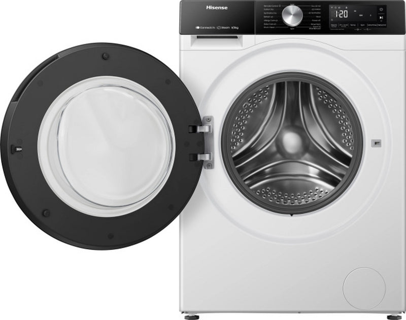 Hisense WD3S8043BW3 WiFi-enabled 8kg/5kg 1400 Spin Washer Dryer