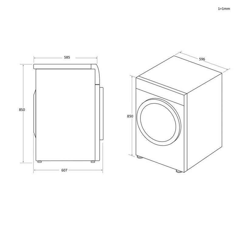 Hoover HLEV9DG-80 9kg Vented Tumble Dryer