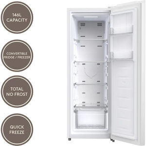 Haden HZ150FF 50cm Tall Upright Freezer – 146L Frost Free – White (E Rated)