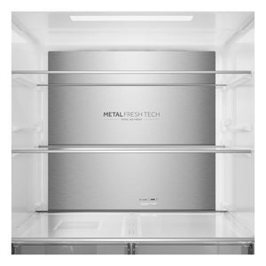 Haier HCR58S18DNMM 4 Door American Fridge Freezer - Total No Frost - Platinum Inox