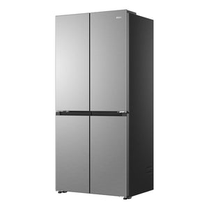 Haier HCR58S18DNMM 4 Door American Fridge Freezer - Total No Frost - Platinum Inox