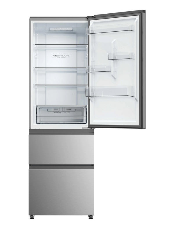 Haier Series 3 HTR3618DNMM Freestanding Fridge Freezer - No Frost - 60/40 - Inox