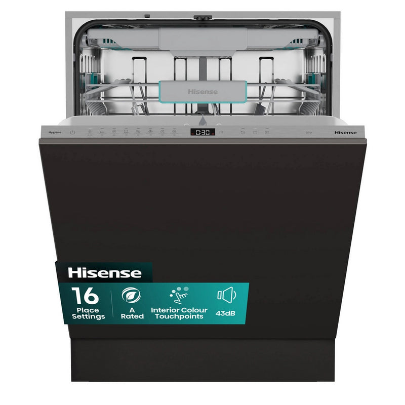 Hisense I6 Series HV16AUK Full Size Integrated Dishwasher | 16 Place Set | A Rated