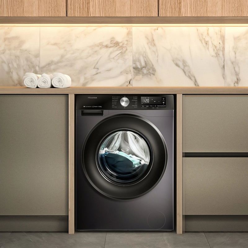 Hisense WF3S1043BB3 10.5kg 1400rpm Freestanding Washing Machine - Black