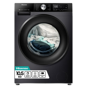 Hisense WF3S1043BB3 10.5kg 1400rpm Freestanding Washing Machine - Black