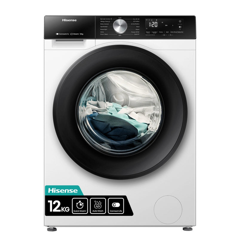 Hisense WF3S1243BW3 12kg 1400rpm Washing Machine - White