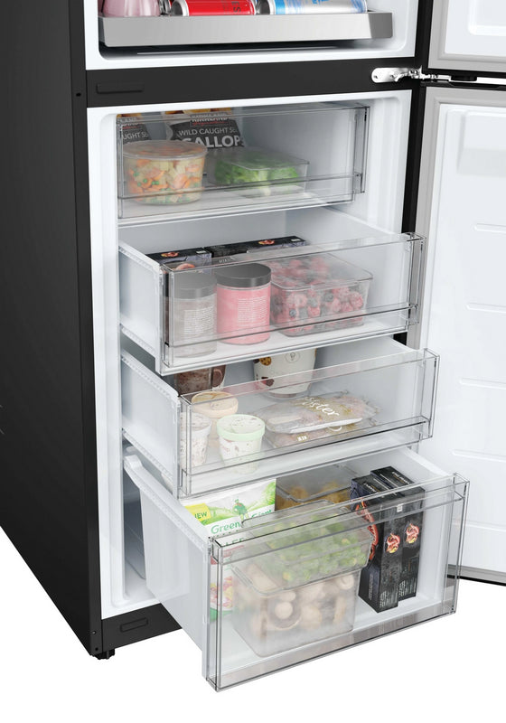 Hoover HONCQ3T518ENTK Freestanding Fridge Freezer – 306L Total, Total No Frost – Black (E Rated)