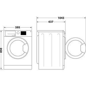 Hotpoint NSWF946WUK 9kg 1400rpm Washing Machine - White