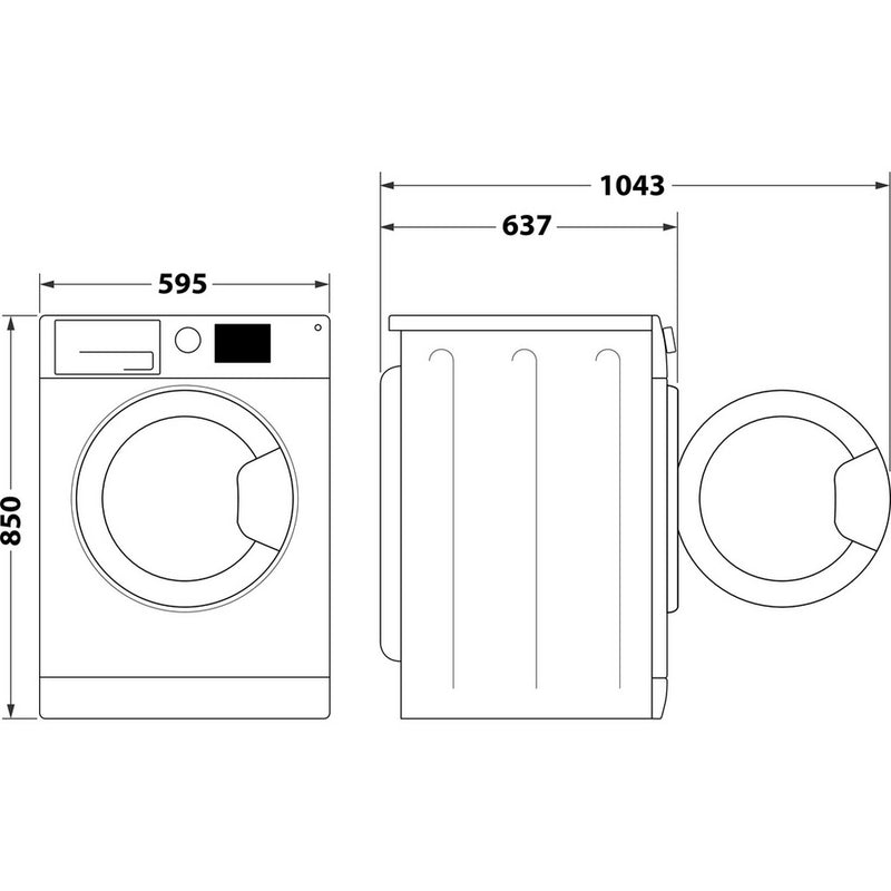 Hotpoint NSWF946WUK 9kg 1400rpm Washing Machine - White