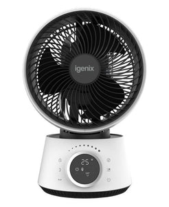 Igenix IGFD4009W 9 Inch Digital Turbo Air Circulator Fan - White