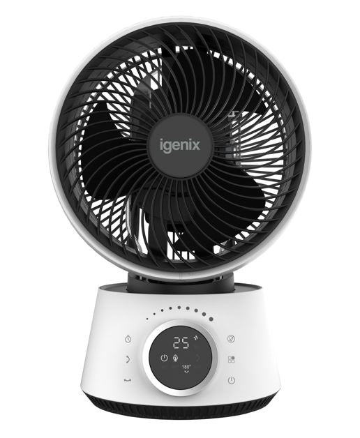 Igenix IGFD4009W 9 Inch Digital Turbo Air Circulator Fan - White
