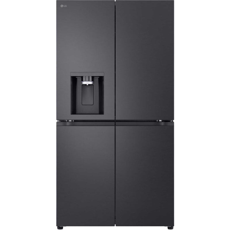 LG NatureFRESH  GMF960EV4E Essence Black Steel Plumbed American Fridge Freezer