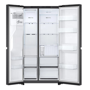 LG GSLC40EPPE Matte Black Plumbed American Fridge Freezer