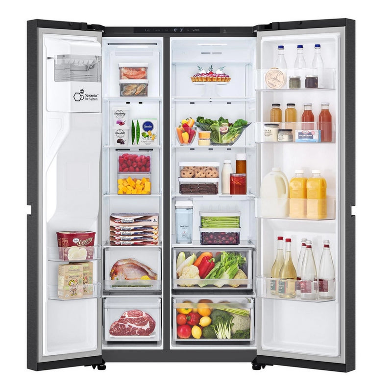 LG GSLC40EPPE Matte Black Plumbed American Fridge Freezer