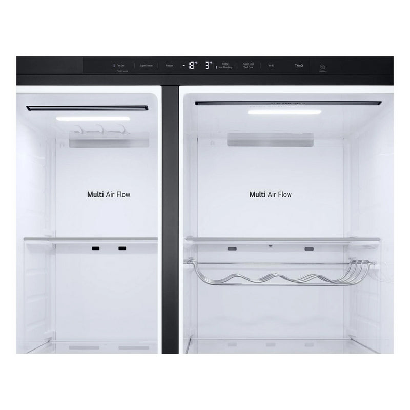 LG GSLE81EPBD Matte Black Non Plumbed American Fridge Freezer