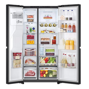 LG GSLE81EPBD Matte Black Non Plumbed American Fridge Freezer