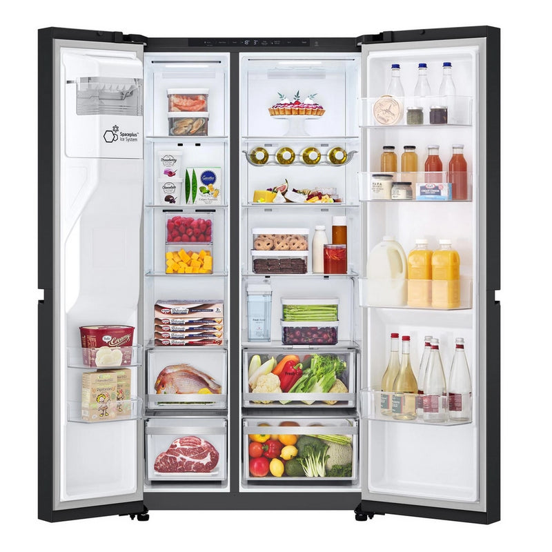 LG GSLE81EPBD Matte Black Non Plumbed American Fridge Freezer