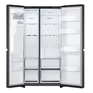 LG GSLC40EPPE Matte Black Plumbed American Fridge Freezer