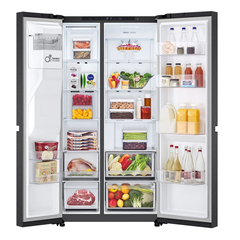 LG GSLC40EPPE Matte Black Plumbed American Fridge Freezer