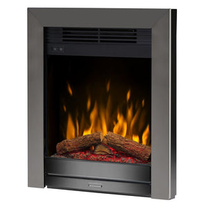 Dimplex Luna Black Nickel Inset Optiflame Electric Fire