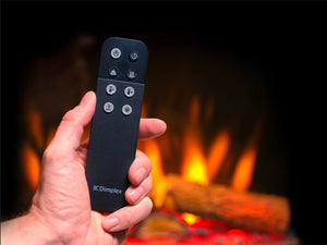 Dimplex Luna Black Nickel Inset Optiflame Electric Fire