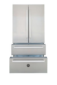 Bertazzoni Professional Series REF904FFNXTC Stainless Steel American Fridge Freezer