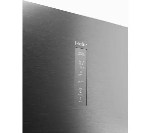 Haier HTW5618DWMG Series 5 Freestanding Fridge Freezer Gentleman Silver