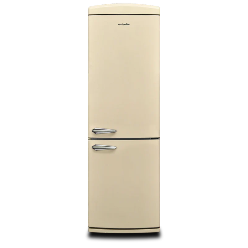 Montpellier MAB190C Retro Frost Free Fridge Freezer Cream