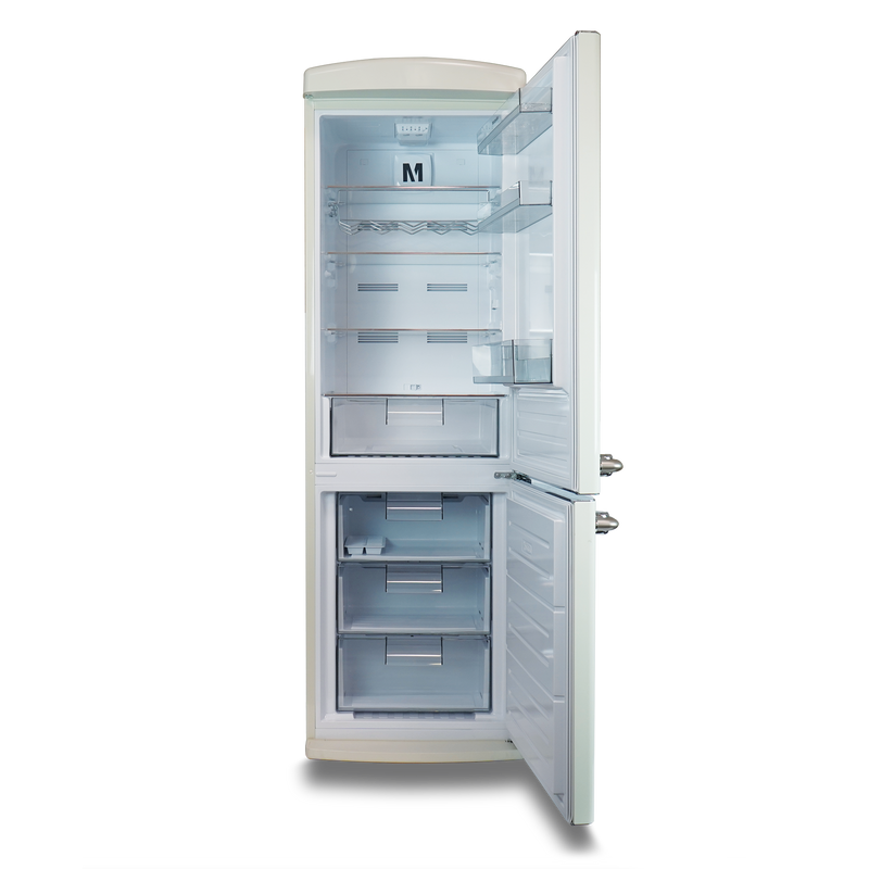 Montpellier MAB190C Retro Frost Free Fridge Freezer Cream
